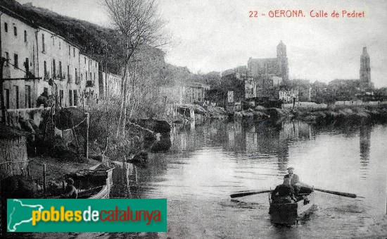 Girona - Carrer de Pedret. Postal antiga Girona - Carrer de Pedret. Postal antiga