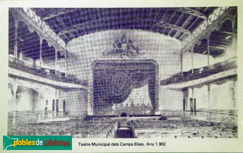 Lleida - Teatre Municipal. Làmina de 1901