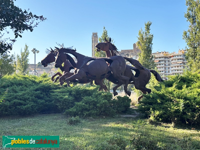 Lleida - Escultura <i>Estampida</i>