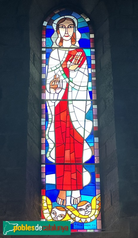 Sant Feliu de Guíxols - Monestir. Vitrall