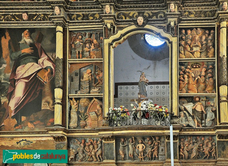 Dosrius - Retaule del Santuari de la M.D. del Corredor. Detall