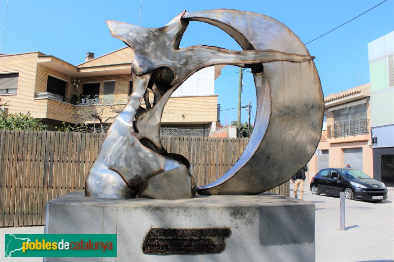 Rubí - Escultura <i>Cantars, a Antonio Machado</i>