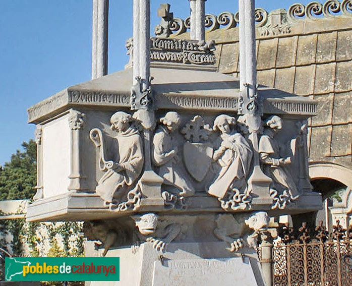 Lloret de Mar - Cementiri. Panteó Casanovas-Terrats (Foto: Albert Esteves, 2011) Lloret de Mar - Cementiri. Panteó Casanovas-Terrats