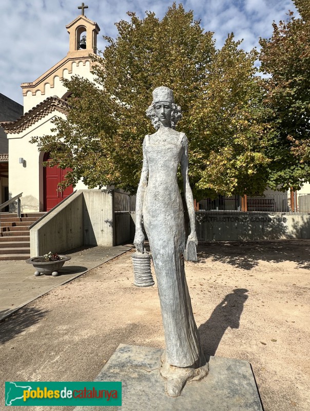 Lleida - Escultura <i>La Dama de la Làmpada</i>