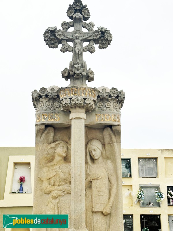 Lloret de Mar - Cementiri. Sepulcre Conill Aldrich (Bonaventura Conill, 1906) (Foto: Albert Esteves, 2025) Lloret de Mar - Cementiri. Sepulcre Conill Aldrich (Bonaventura Conill, 1906)
