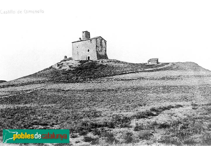 Gimenells i Pla de la Font - Castell de Gimenells (Foto: Arxiu Institut Estudis Ilerdencs, inicis segle XX) Gimenells i Pla de la Font - Castell de Gimenells