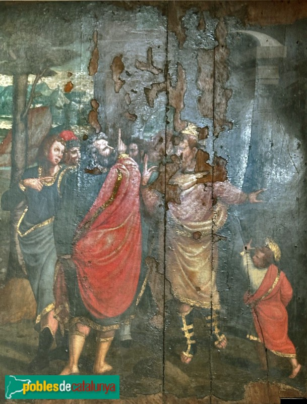 Lloret de Mar - Retaule renaixentista. Professió de fe de sant Romà (Foto: Albert Esteves, 2025) Lloret de Mar - Retaule renaixentista. Professió de fe de sant Romà