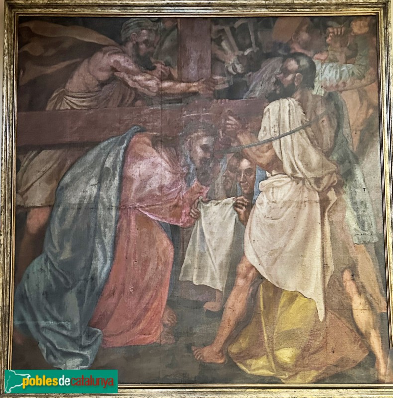 Lloret de Mar - Capella del Santíssim. Pintura del segle XVIII (Foto: Albert Esteves, 2025) Lloret de Mar - Capella del Santíssim. Pintura del segle XVIII