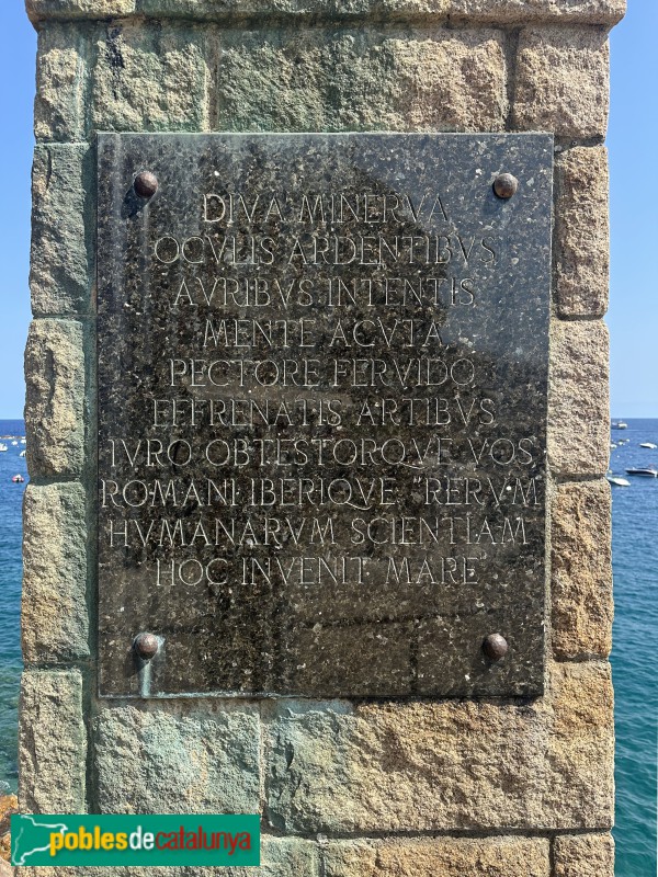 Tossa de Mar - Estàtua de Minerva (Foto: Albert Esteves, 2025) Tossa de Mar - Estàtua de Minerva