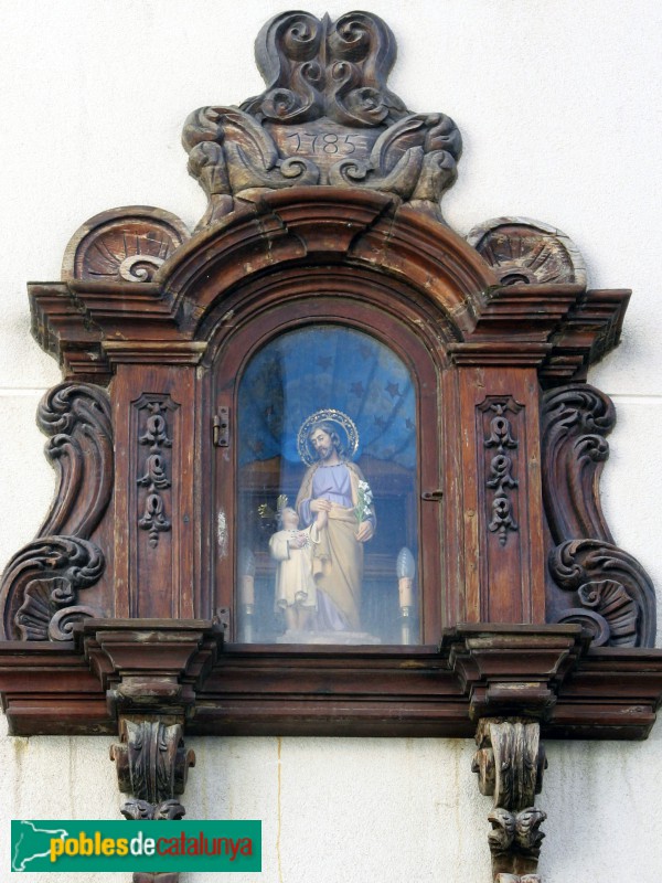 Tossa de Mar - Capelleta de carrer 1785. Sant Josep (Foto: Albert Esteves, 2011) Tossa de Mar - Capelleta de carrer 1785. Sant Josep