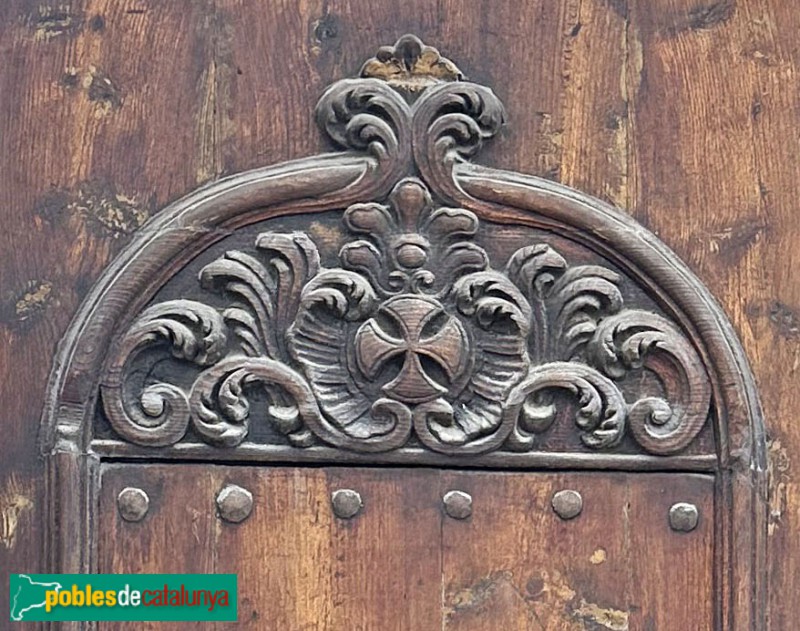 Tossa de Mar - Porta de 1764. Detall (Foto: Albert Esteves, 2025) Tossa de Mar - Porta de 1764. Detall