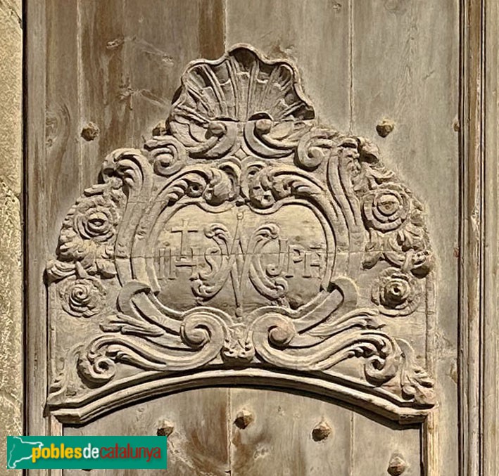 Tossa de Mar - Porta del segle XVIII. Detall (Foto: Albert Esteves, 2025) Tossa de Mar - Porta del segle XVIII. Detall