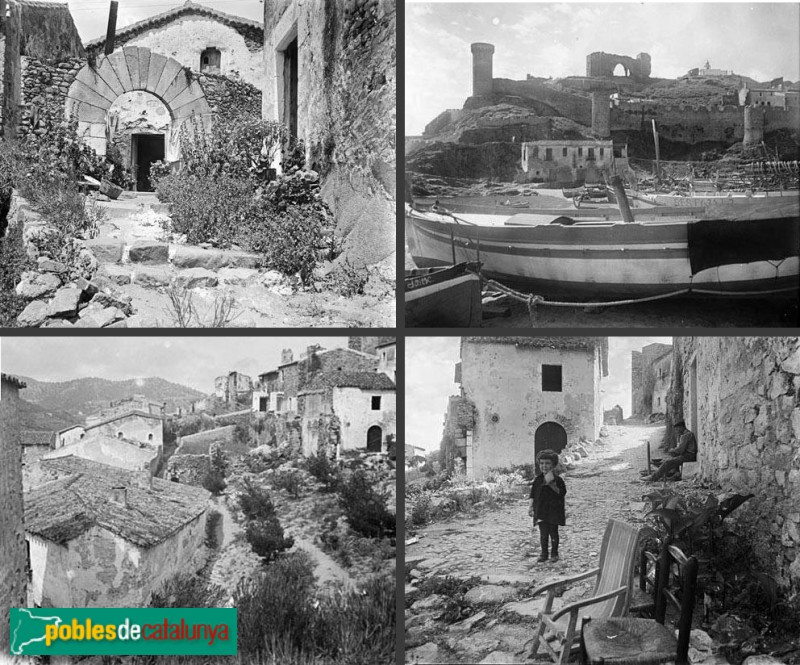 Tossa de Mar - Quatre estampes de la Vila Vella (Foto: Albert Oliveras -Arxiu Fotogràfic Centre Excursionista de Catalunya, 1927) Tossa de Mar - Quatre estampes de la Vila Vella