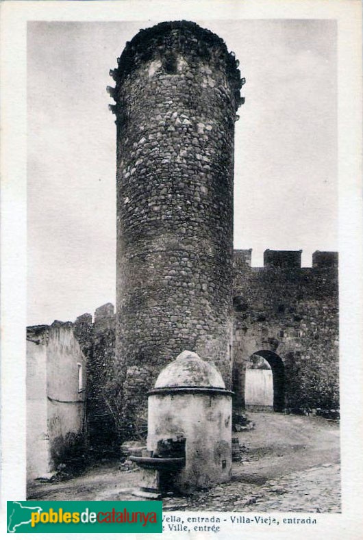 Tossa de Mar - Torre de les Hores. Postal antiga Tossa de Mar - Torre de les Hores. Postal antiga