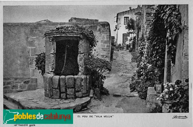 Tossa de Mar - Pou de Can Canals. Postal antiga Tossa de Mar - Pou de Can Canals. Postal antiga