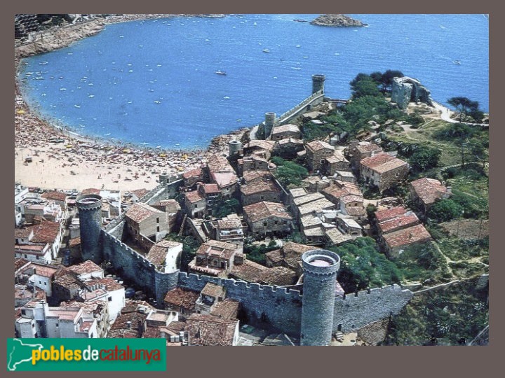 Tossa de Mar - Vila Vella. Vista aèrea Tossa de Mar - Vila Vella. Vista aèrea