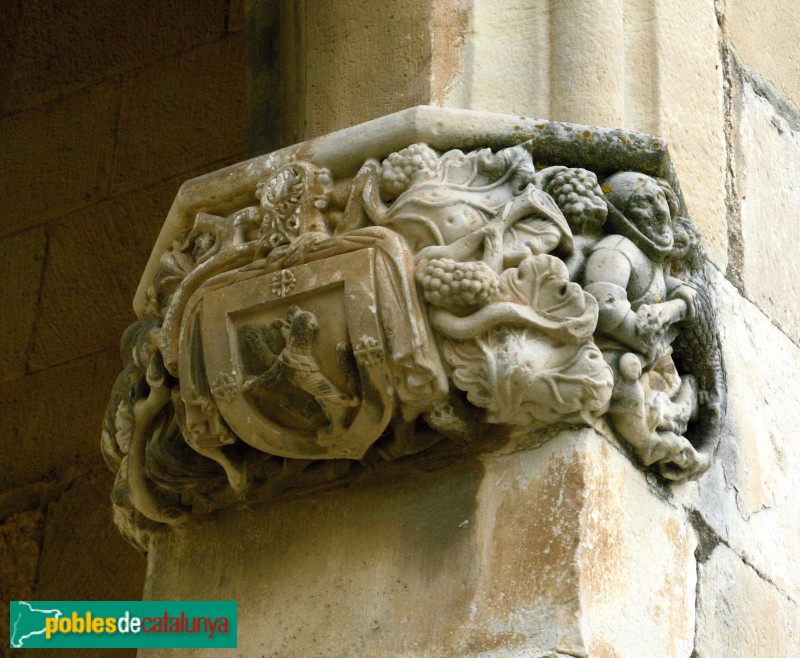 Monestir de Poblet - Porta Daurada, mènsula (Foto: Albert Esteves, 2009) Monestir de Poblet - Porta Daurada, mènsula