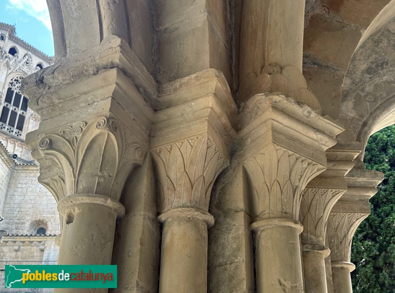 Monestir de Poblet - Capitells del brollador (Foto: Albert Esteves, 2025) Monestir de Poblet - Capitells del brollador