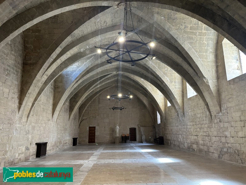 Monestir de Poblet - Sala dels cups (Foto: Albert Esteves, 2025) Monestir de Poblet - Sala dels cups