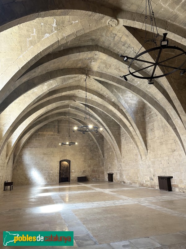Monestir de Poblet - Sala dels cups (Foto: Albert Esteves, 2025) Monestir de Poblet - Sala dels cups