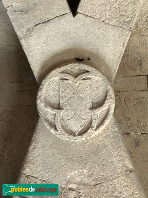 Monestir de Poblet - Sala dels cups. Escuyt de l'abat Copons (Foto: Albert Esteves, 2025) Monestir de Poblet - Sala dels cups. Escuyt de l'abat Copons