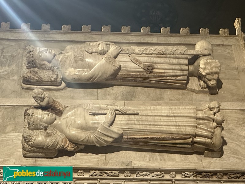 Monestir de Poblet - Sepulcres reials. Ferran I i Elionor d'Alburquerque