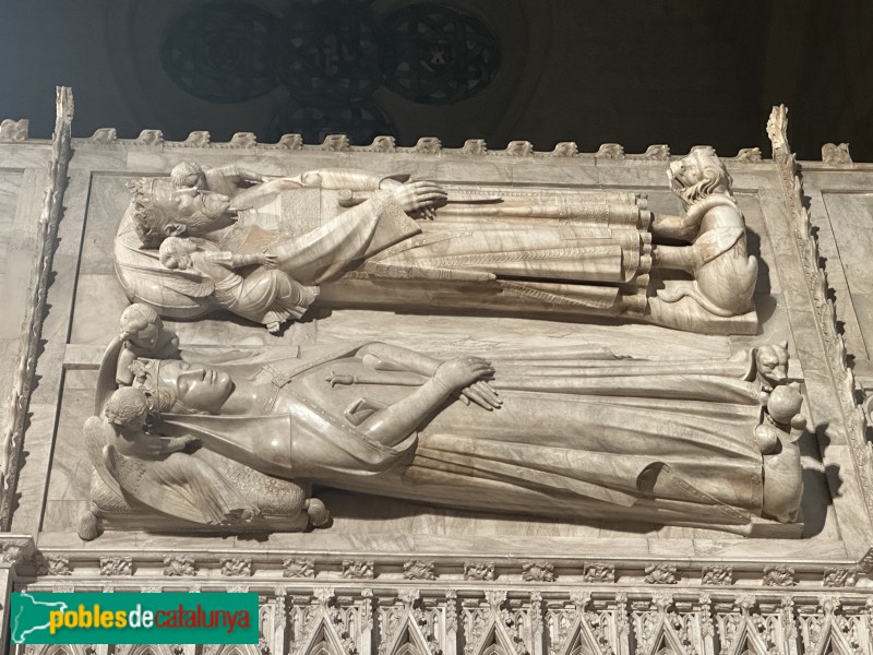 Monestir de Poblet - Sepulcres reials. Pere el Cerimoniós i Elionor de Sicília