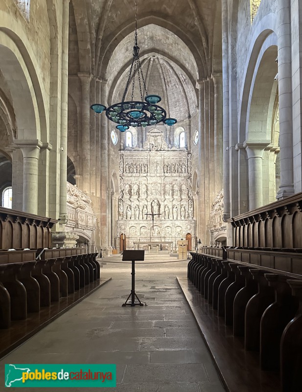 Monestir de Poblet - Església de Santa Maria (Foto: Albert Esteves, 2025) Monestir de Poblet - Església de Santa Maria