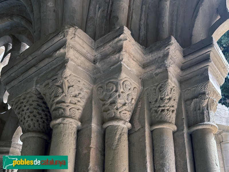 Monestir de Poblet - Capitells del claustre (Foto: Albert Esteves, 2025) Monestir de Poblet - Capitells del claustre