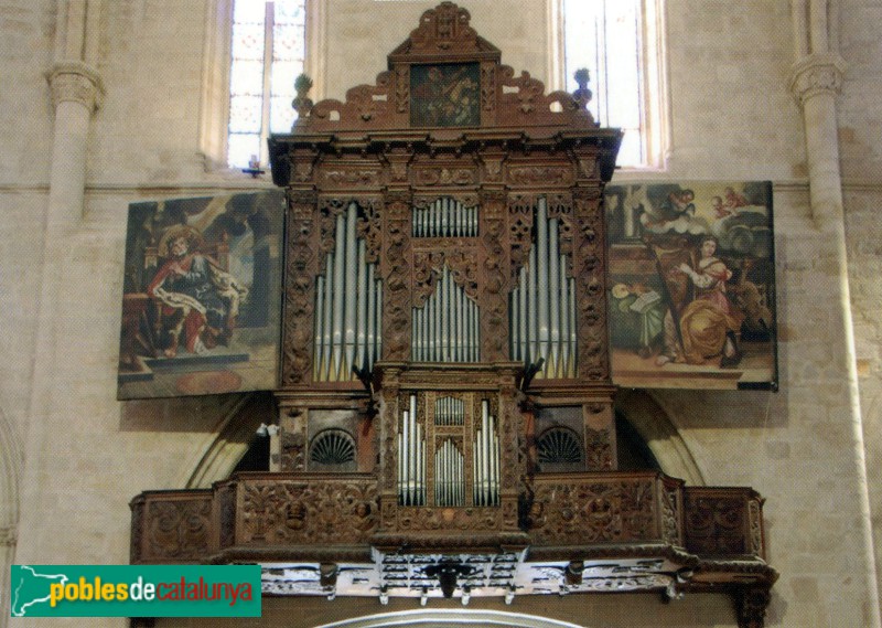 Montblanc - Santa Maria la Major. Orgue (Foto: Albert Esteves, 2009) Montblanc - Santa Maria la Major. Orgue