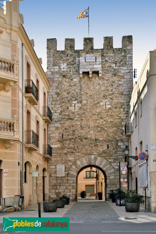 Montblanc - Torre i portal de Bover