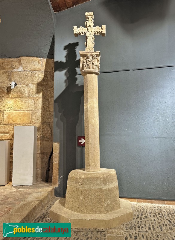 Montblanc. Museu de la Conca de Barberà. Creu de l'ermita de Santa Anna de Barberà (Foto: Albert Esteves, 2025) Montblanc. Museu de la Conca de Barberà. Creu de l'ermita de Santa Anna de Barberà