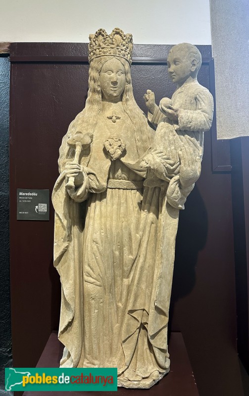 Montblanc - Museu de la Conca de Barberà. Marededéu, Mestre del Tallat, c. 1475-1510 (Foto: Albert Esteves, 2025) Montblanc - Museu de la Conca de Barberà. Marededéu, Mestre del Tallat, c. 1475-1510