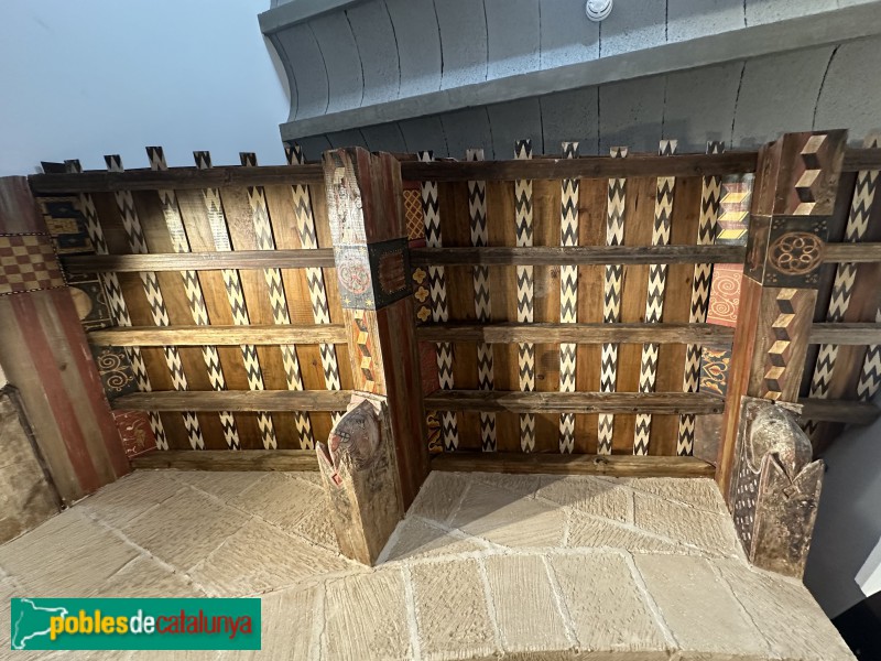 Montblanc. Museu de la Conca de Barberà. Enteixinat de l'església de Sant Miquel (segle XIV) (Foto: Albert Esteves, 2025) Montblanc. Museu de la Conca de Barberà. Enteixinat de l'església de Sant Miquel (segle XIV)