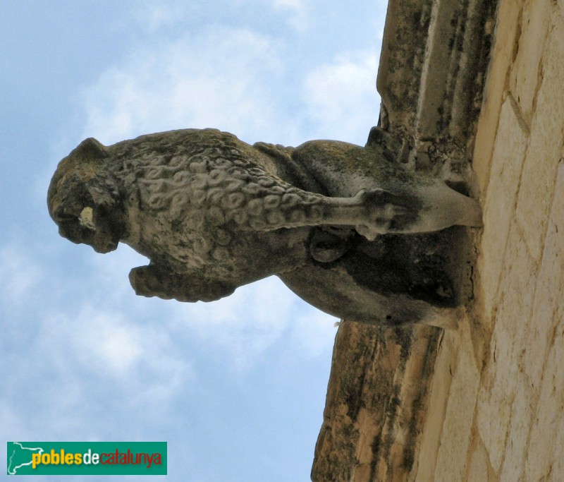 Montblanc - Palau del Castlà, gàrgola (Foto: Albert Esteves, 2025) Montblanc - Palau del Castlà, gàrgola