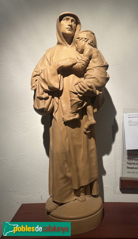 Montblanc - Museu Marès. Sant Joan de Déu (Agapit Vallmitjana, terracota, c1883) (Foto: Albert Esteves, 2025) Montblanc - Museu Marès. Sant Joan de Déu (Agapit Vallmitjana, terracota, c1883)