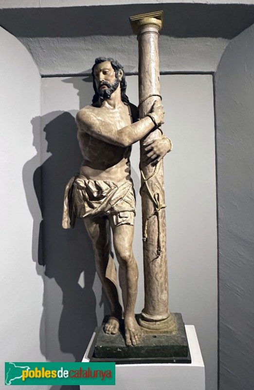 Montblanc - Museu d'Art Frederic Marès. Jesús lligat a la columna (segle XVI, escola castellana) (Foto: Albert Esteves, 2025) Montblanc - Museu d'Art Frederic Marès. Jesús lligat a la columna (segle XVI, escola castellana)