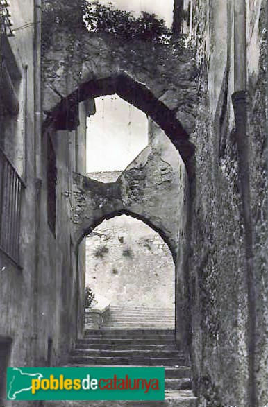 Montblanc - Carrer Plebania. Postal antiga Montblanc - Carrer Plebania. Postal antiga