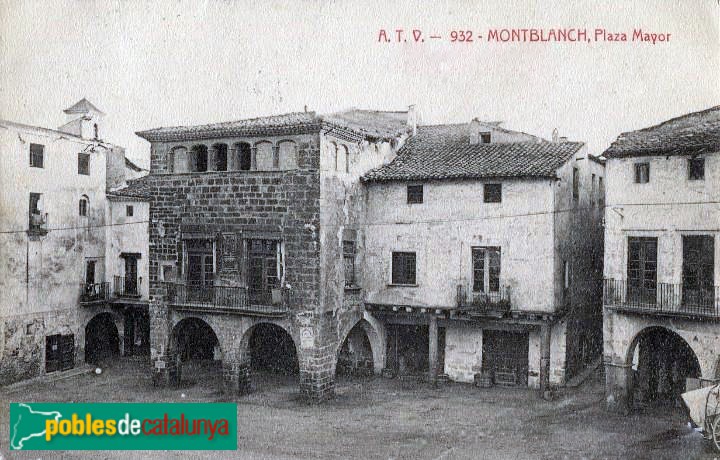 Montblanc - Casa Desclergue. Postal antiga Montblanc - Casa Desclergue. Postal antiga