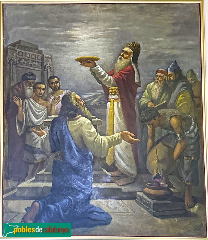 Sant Just Desvern - Església dels sants Just i Pastor. Pintura de Joan Torras i Viver (Foto: Albert Esteves, 2025) Sant Just Desvern - Església dels sants Just i Pastor. Pintura de Joan Torras i Viver