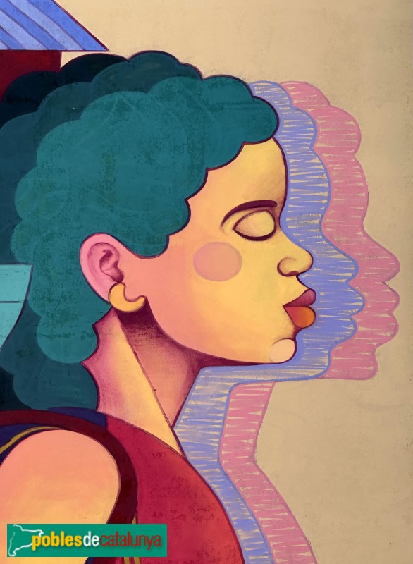 Girona - Mural <i>Somos de todas partes</i>