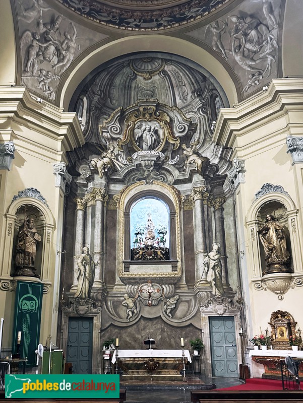 Barcelona - Església de Sant Pere Nolasc. Pintures murals