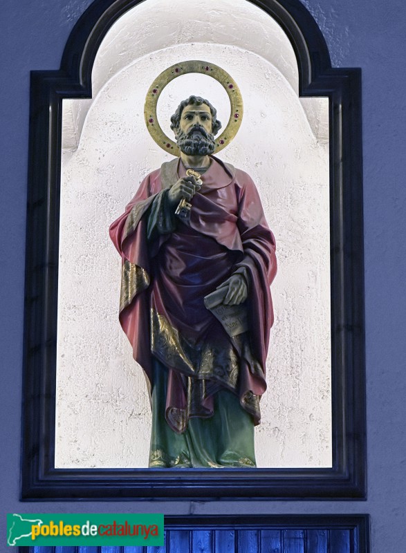 Puigverd de Lleida - Església de Sant Pere. Imatge del sant