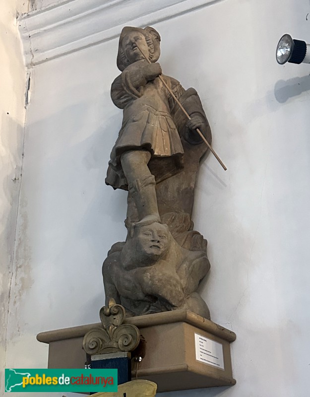 Artesa de Lleida - Església de Sant Miquel. Imatge original de sant Miquel Arcàngel