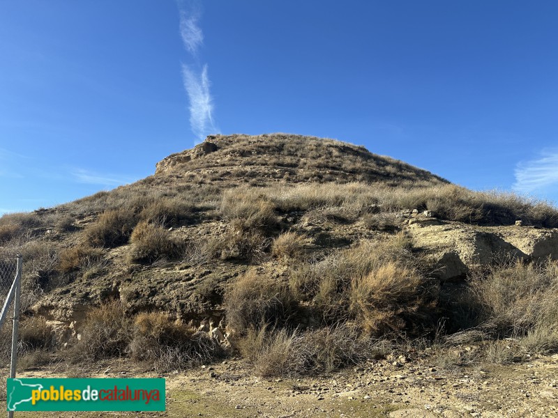 Alfés - Turó on hi havia el castell de Vinfaro