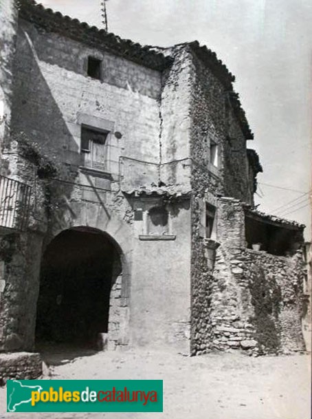 Cervià de Ter - Arc del Portal. Postal antiga