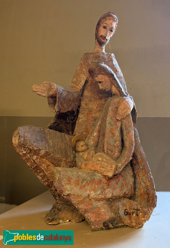 Montoliu de Lleida - Espai Jaume Gort. Sagrada Família (guix pintat)