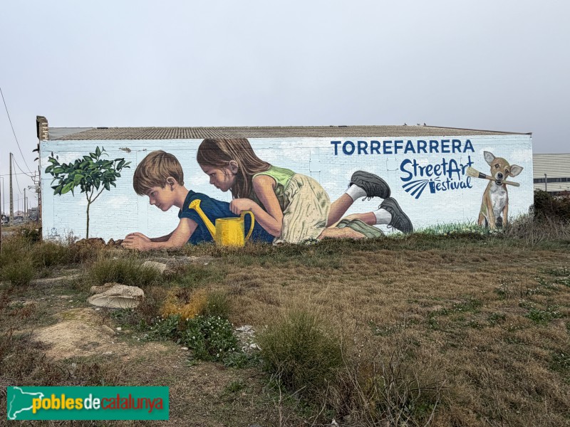 Torrefarrera - Mural <i>Cultivant creativitat</i> (Oriol Arumí, 2024)