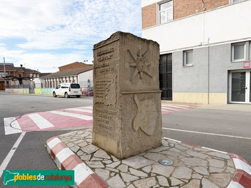 Vilanova de Segrià - Monòlit monumental