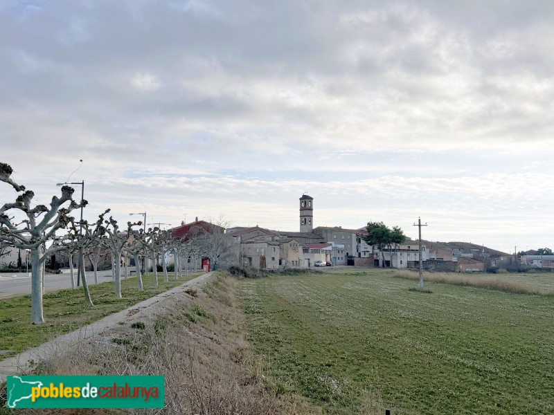 Torre-serona - Paboràmica del poble des del Calvari